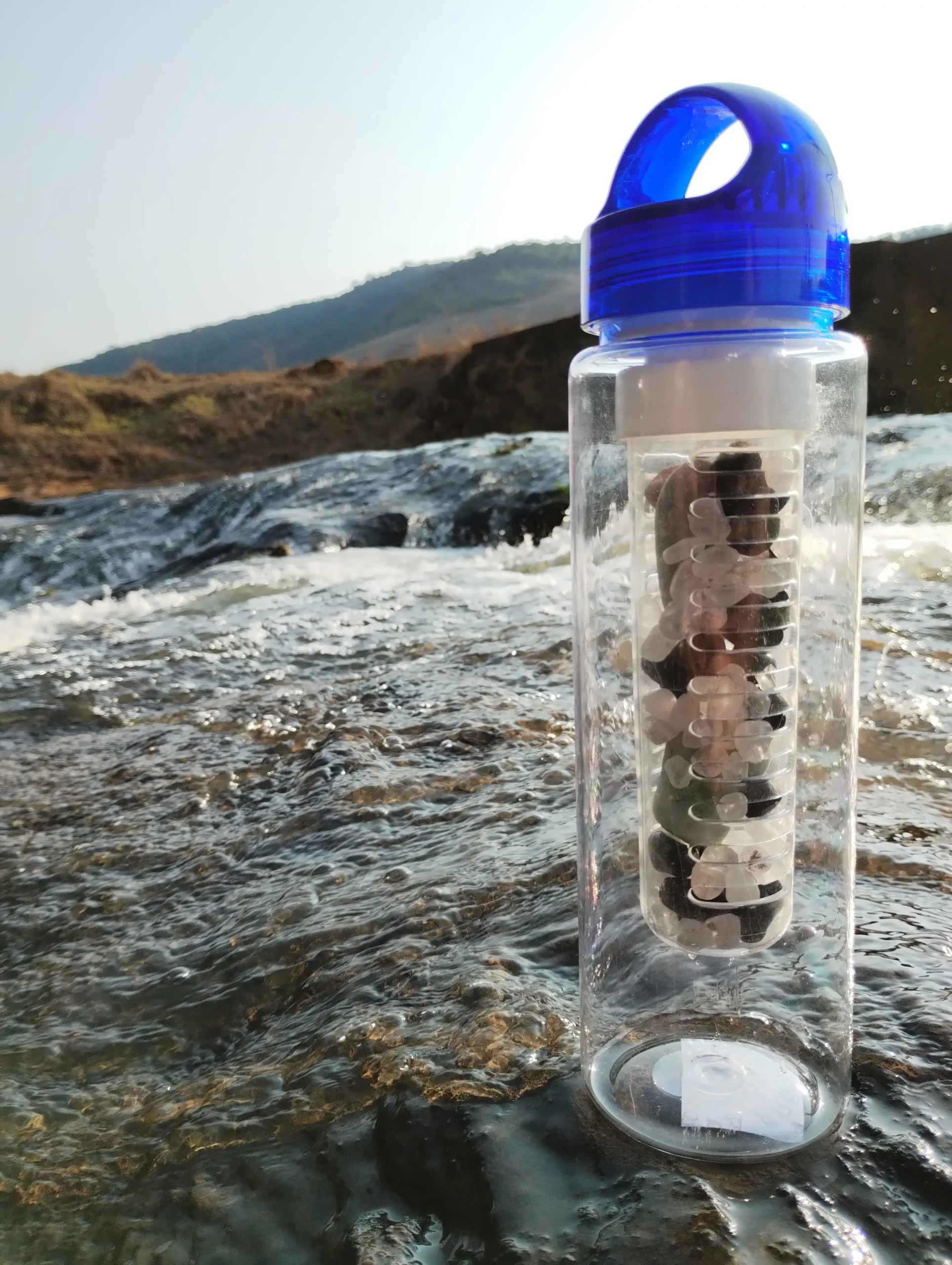 Kit Garrafa de 680 ml com infusor + Pedras NÃO Frequenciadas - Imagem 4