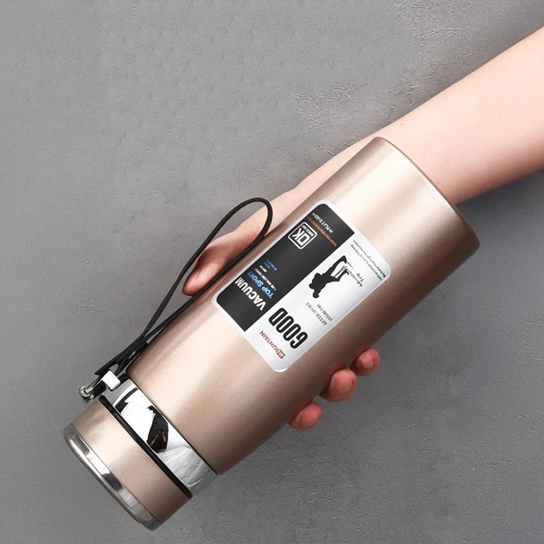 GARRAFA TÉRMICA EM AÇO INOXIDÁVEL COM INFUSOR PARA CONSERVAÇÃO DA ÁGUA ESTRUTURADA POR 48 HORAS - Imagem 3